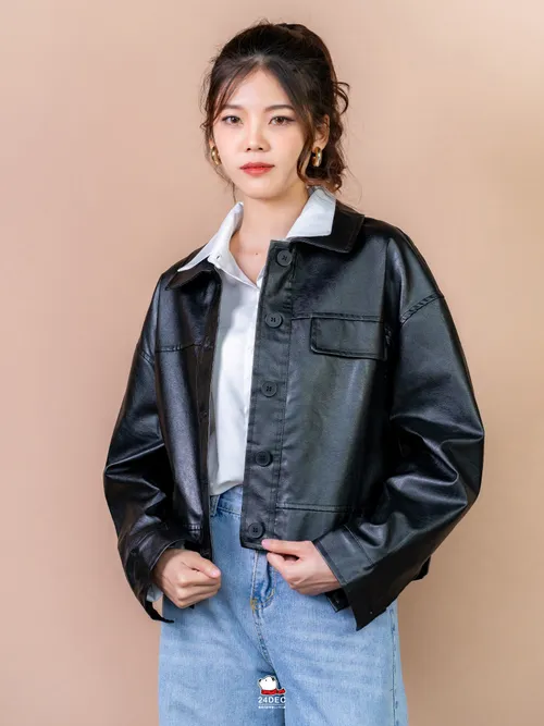 เช่าเสื้อแจ็คเก็ต หญิง รุ่น CONEY สี ดำ