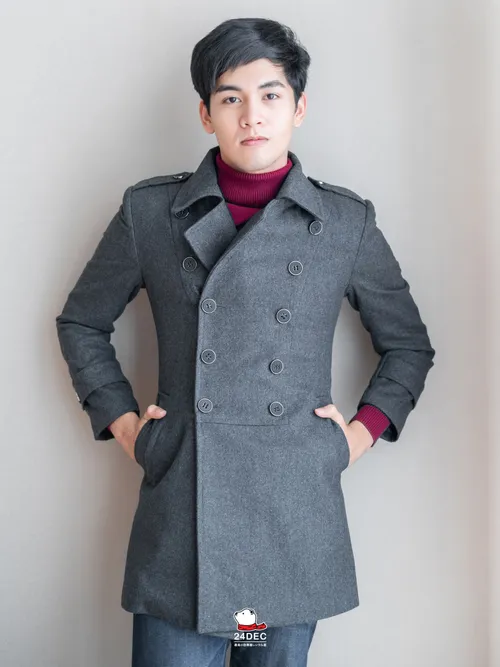 เช่าเสื้อโค้ท ชาย รุ่น DISCOVERY สี เทา