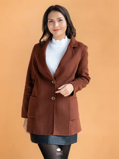 เช่าเสื้อโค้ท หญิง รุ่น NAOMI สี น้ำตาล