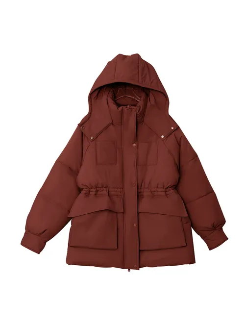 เช่าเสื้อกันหนาว หญิง รุ่น CHENGDU สี แดงเรดไวน์