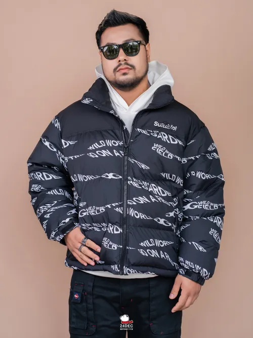 เช่าเสื้อกันหนาว ชาย รุ่น GO ON สี ดำ