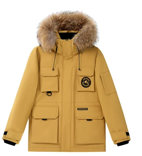 เช่าเสื้อกันหนาว ชาย รุ่น NORTHERN สี เหลือง