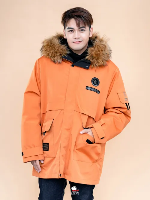 เช่าเสื้อกันหนาว ชาย รุ่น SUN สี ส้ม