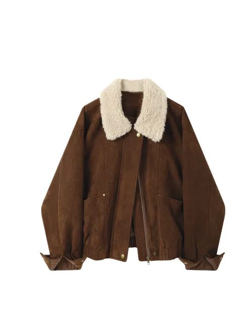 เช่าเสื้อแจ็คเก็ต หญิง รุ่น TESSA สี น้ำตาล