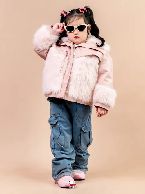 เช่าเสื้อแจ็คเก็ต เด็ก รุ่น OSCAR สี ชมพู