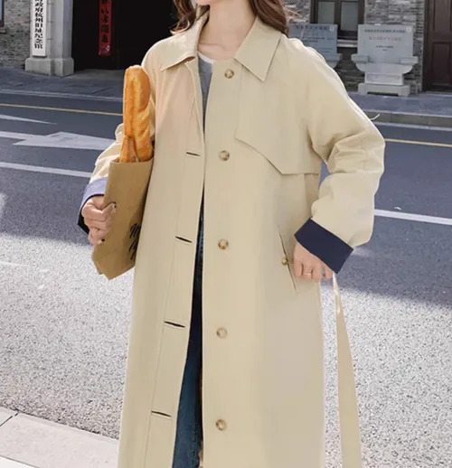 เช่าเสื้อเทรนช์โค้ท หญิง รุ่น LONELY สี น้ำตาล