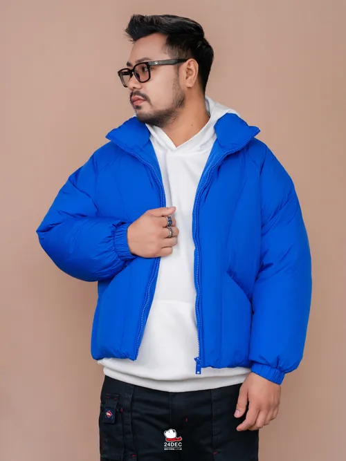 เช่าเสื้อกันหนาว ชาย รุ่น BANKSY สี น้ำเงิน