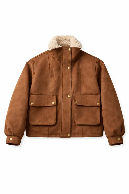 เช่าเสื้อแจ็คเก็ต หญิง รุ่น STEPHANY สี น้ำตาล