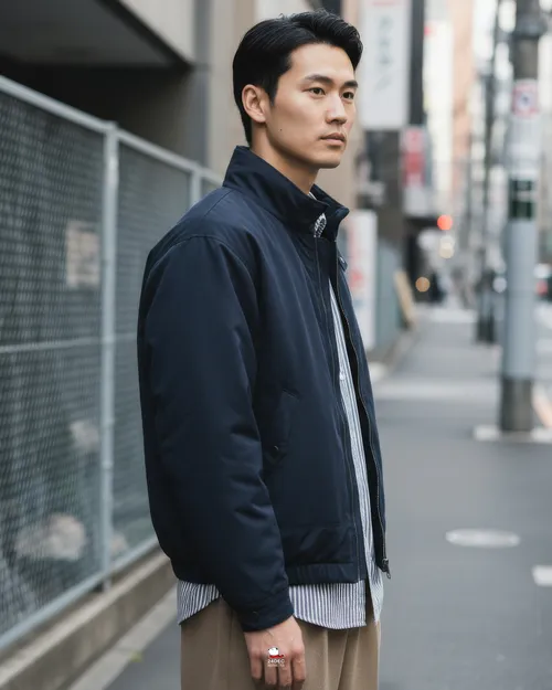 เช่าเสื้อกันหนาว ชาย รุ่น NAVIN สี น้ำเงิน