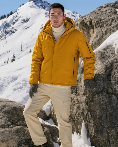 เช่าเสื้อกันหนาว ชาย รุ่น MARS สี เหลือง