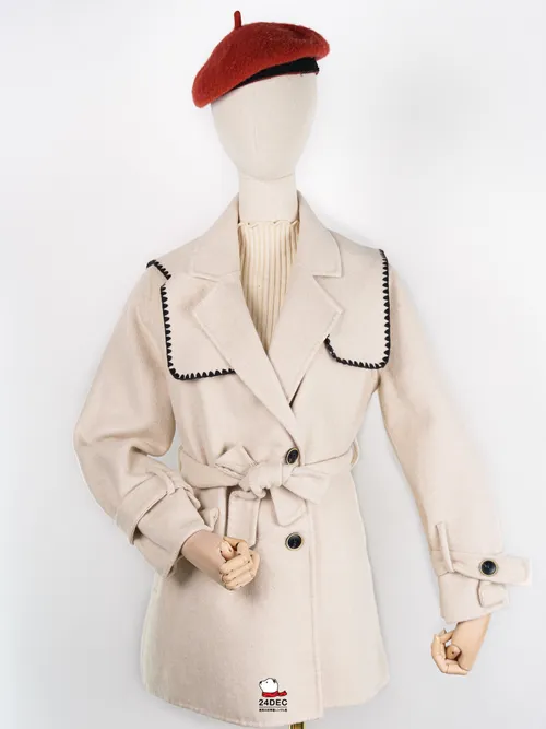 เช่าเสื้อโค้ท หญิง รุ่น NAMSAN สี ครีม