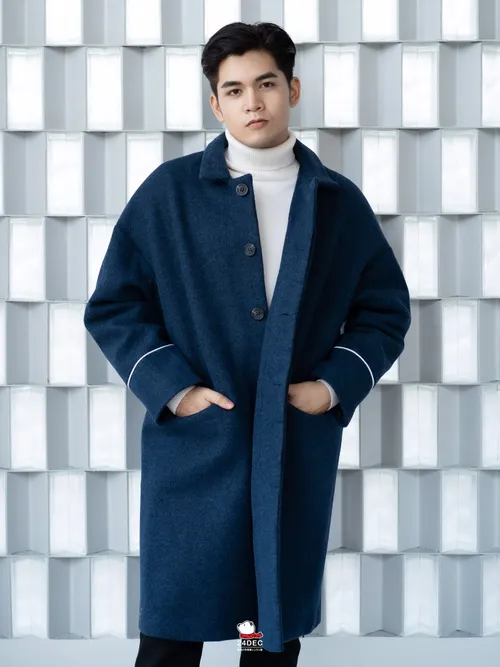 เช่าเสื้อโค้ท ชาย รุ่น TULUM สี น้ำเงิน