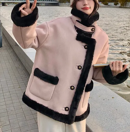 เช่าเสื้อแจ็คเก็ต หญิง รุ่น LOTUS สี ชมพู