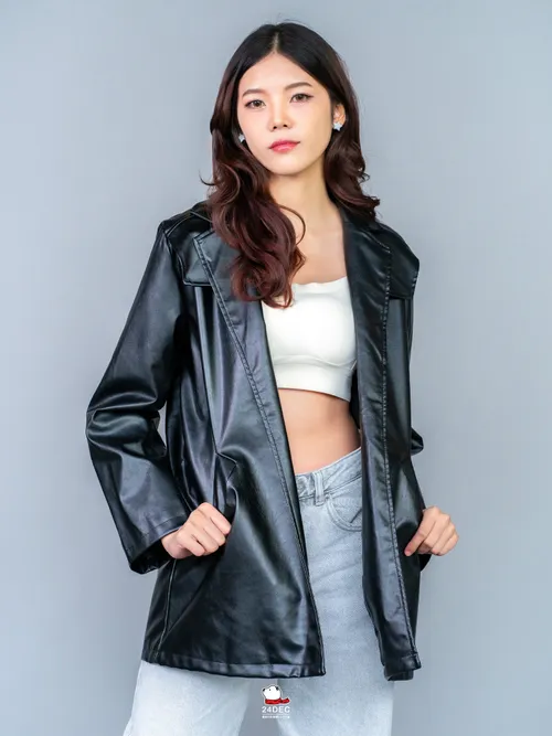 เช่าเสื้อแจ็คเก็ต หญิง รุ่น MALI สี ดำ