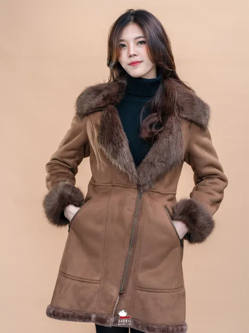 เช่าเสื้อโค้ท หญิง รุ่น MAYA สี น้ำตาล 