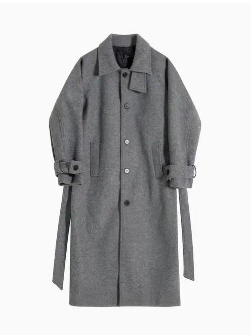 เช่าเสื้อโค้ท ชาย รุ่น RUGBY สี เทา