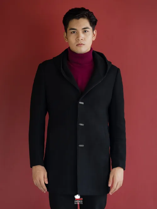 เช่าเสื้อโค้ท ชาย รุ่น MUSIC สี ดำ
