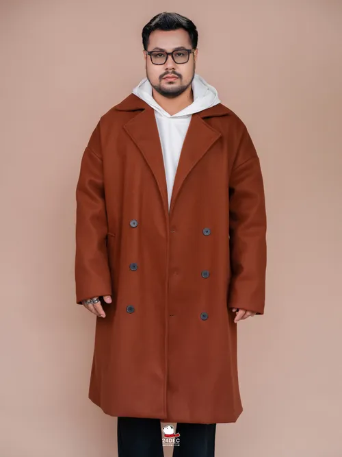 เช่าเสื้อโค้ท ชาย รุ่น PATMOS สี น้ำตาล