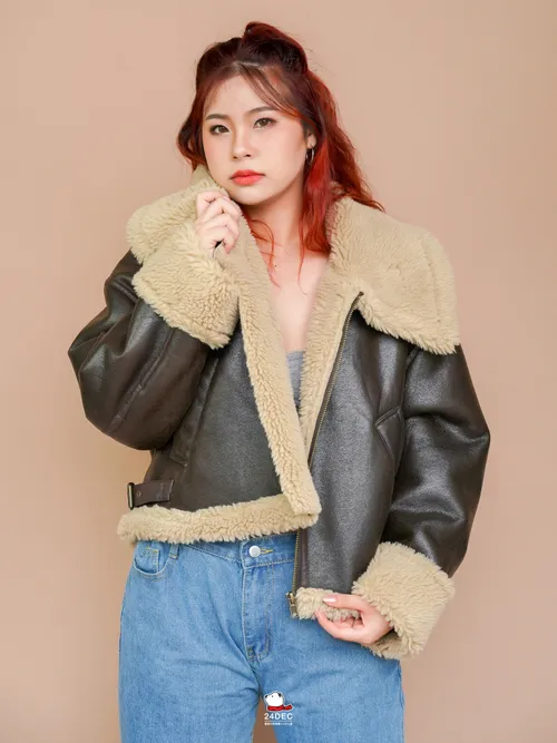 เช่าเสื้อแจ็คเก็ต หญิง รุ่น INDIANA สี น้ำตาล