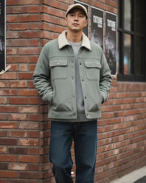 เช่าเสื้อแจ็คเก็ต ชาย รุ่น BREAKFAST สี เขียว
