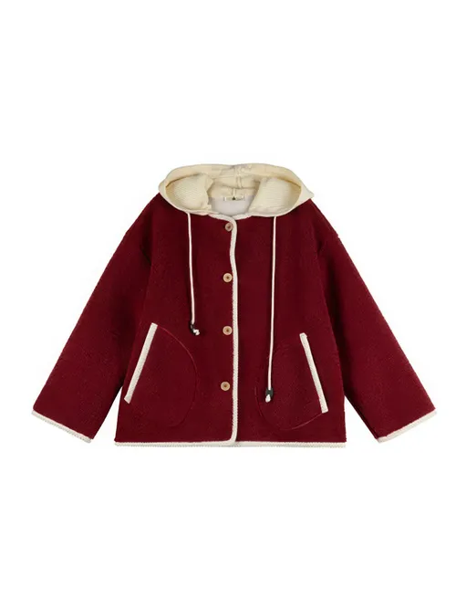 เช่าเสื้อแจ็คเก็ต หญิง รุ่น ALISHAN สี แดงเรดไวน์