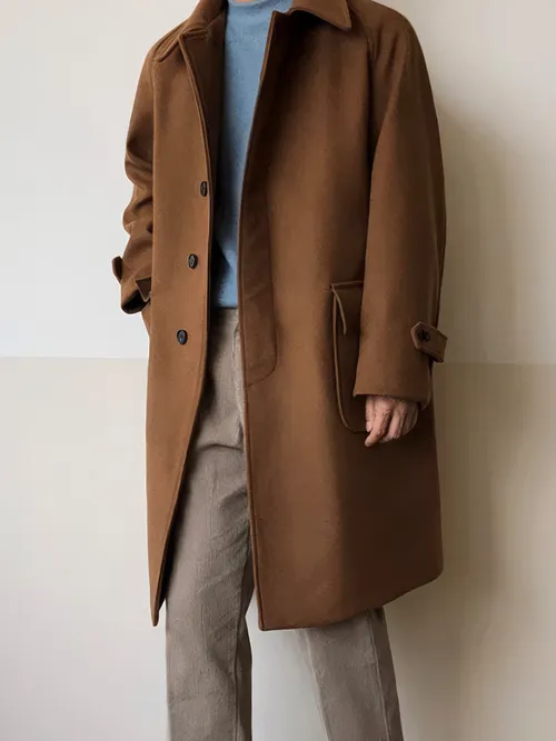 เช่าเสื้อโค้ท ชาย รุ่น TOHOKU สี น้ำตาล