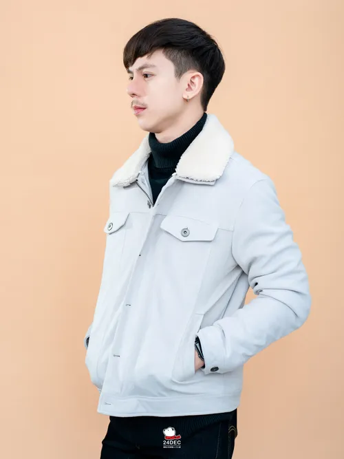 เช่าเสื้อแจ็คเก็ต ชาย รุ่น JONUS สี ขาว