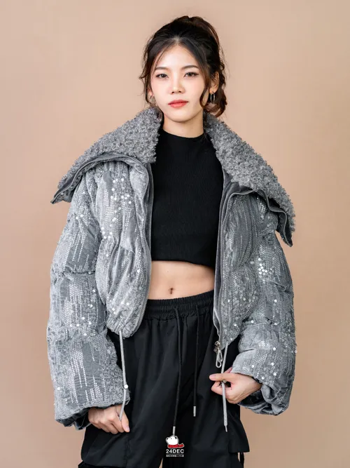 เช่าเสื้อกันหนาว หญิง รุ่น PENTHOUSE สี เทา