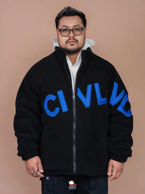 เช่าเสื้อแจ็คเก็ต ชาย รุ่น NOOB สี ดำ