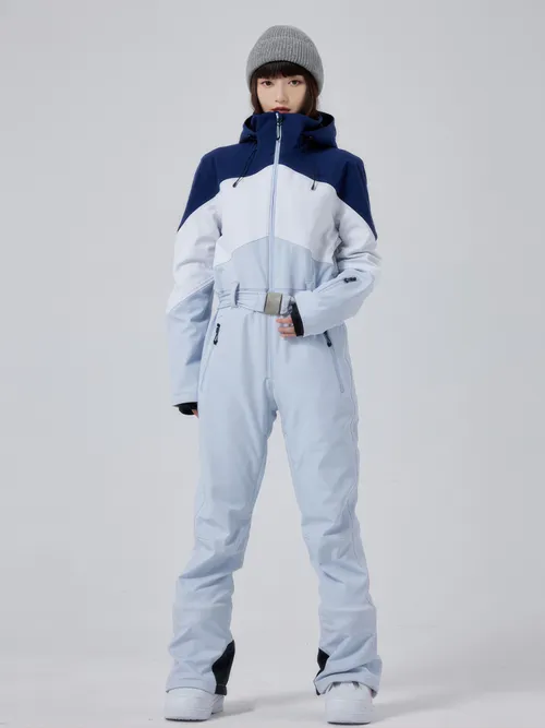 เช่าชุดสกี (เสื้อ+กางเกง) หญิง รุ่น FURANO สี ฟ้า 