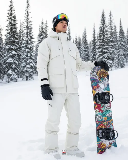 เช่าเสื้อกันหนาว ชาย รุ่น ASAHIKAWA สี ขาว