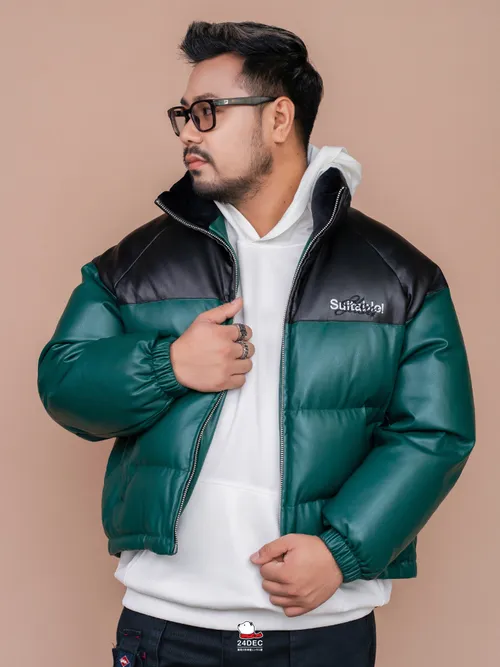 (*หยุดเช่า*) เช่าเสื้อกันหนาว ชาย รุ่น AMAZON สี เขียว