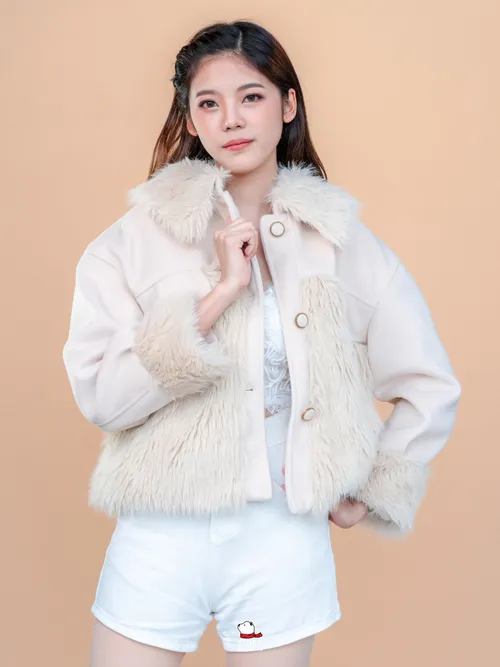 เช่าเสื้อแจ็คเก็ต หญิง รุ่น KARINA สี น้ำตาล