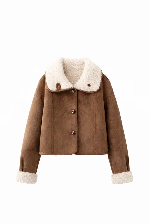 เช่าเสื้อแจ็คเก็ต หญิง รุ่น PRETZEL สี น้ำตาล