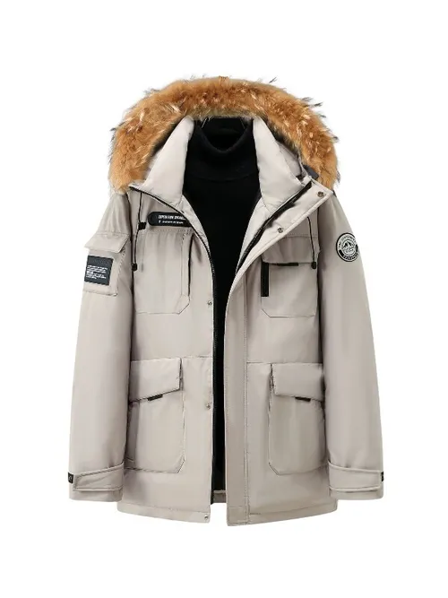 เช่าเสื้อกันหนาว ชาย รุ่น PEAK สี ขาว