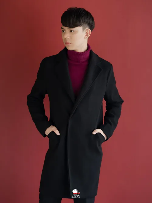 เช่าเสื้อโค้ท ชาย รุ่น ZEUS สี ดำ