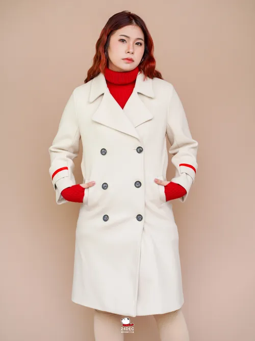 เช่าเสื้อโค้ท หญิง รุ่น MALPENSA สี ครีม