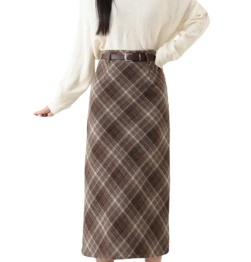 เช่ากระโปรง หญิง รุ่น JUDE สี น้ำตาล