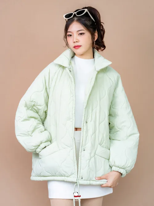 เช่าเสื้อแจ็คเก็ต หญิง รุ่น UMEDA สี เขียว