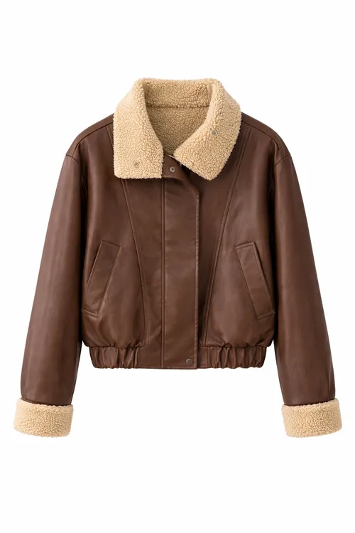 เช่าเสื้อแจ็คเก็ต หญิง รุ่น ANYMORE สี น้ำตาล