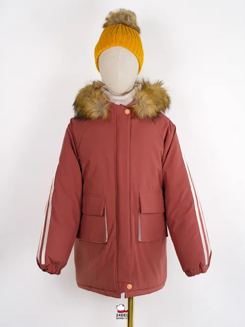 เช่าเสื้อกันหนาว เด็ก รุ่น SNAPPING สี ส้ม