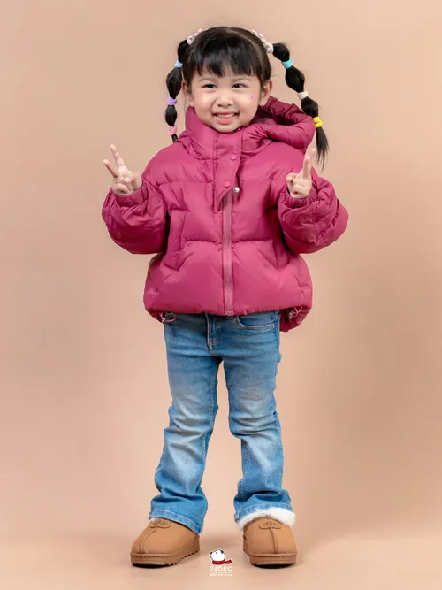 เช่าเสื้อกันหนาว เด็ก รุ่น RUMI สี ชมพู