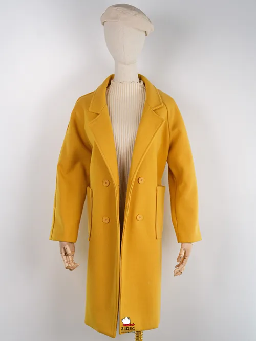 เช่าเสื้อโค้ท หญิง รุ่น MINIMAL สี เหลือง