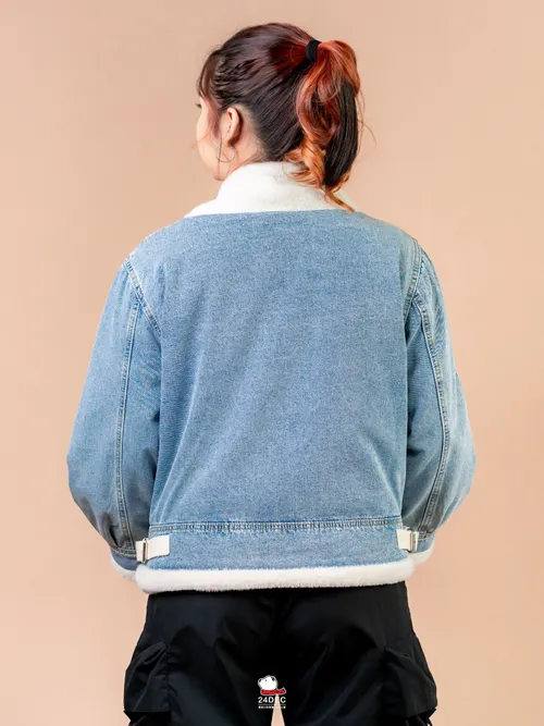 เช่าเสื้อแจ็คเก็ต หญิง รุ่น NATASHA สี ฟ้า