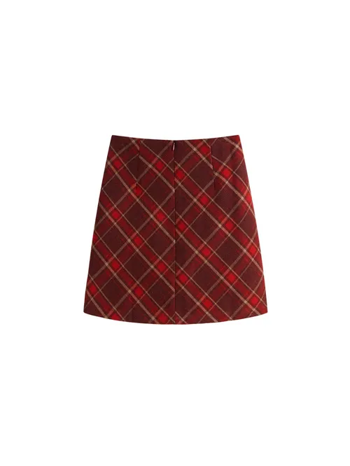 เช่ากระโปรง หญิง รุ่น SAPA สี แดง