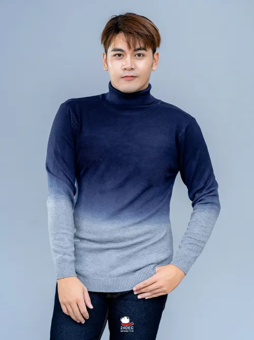 เช่าเสื้อคอเต่า ชาย รุ่น GRADIENT สี น้ำเงิน