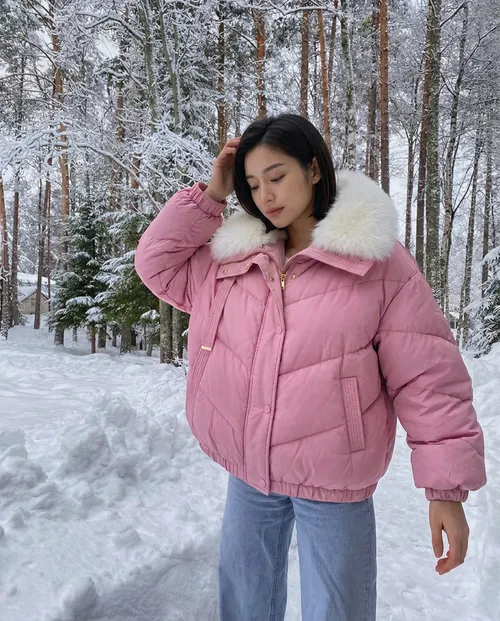 เช่าเสื้อกันหนาว หญิง รุ่น SORAYA สี ชมพู