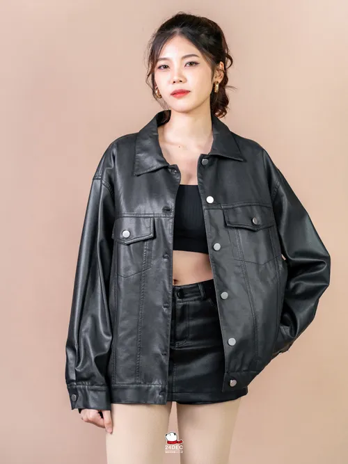 เช่าเสื้อแจ็คเก็ต หญิง รุ่น BERLIN สี ดำ