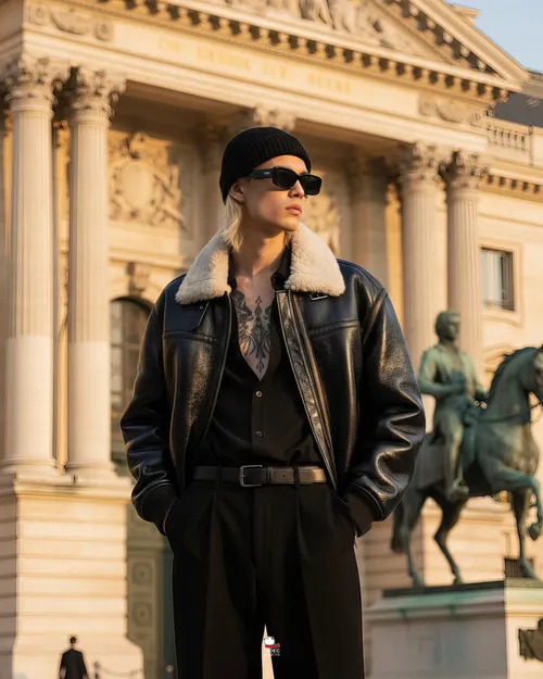 เช่าเสื้อแจ็คเก็ต ชาย รุ่น SATELLITE สี ดำ