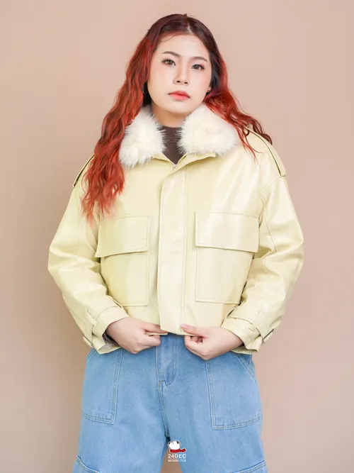 เช่าเสื้อแจ็คเก็ต หญิง รุ่น ISABEL สี ครีม